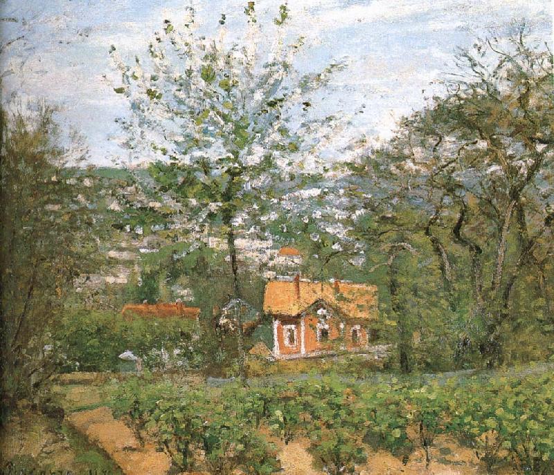 Camille Pissarro Hut villages oil painting picture